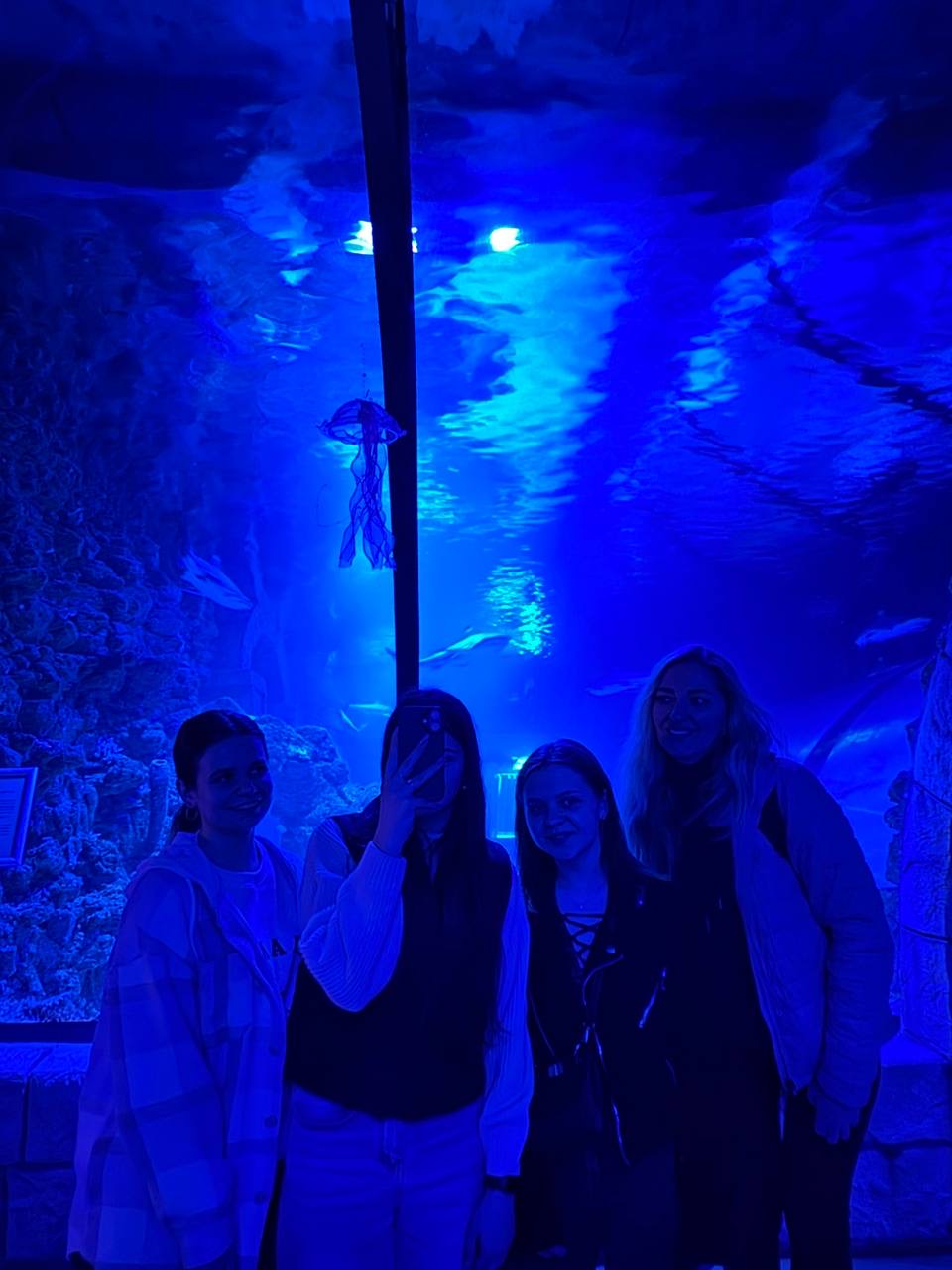 Студенти ЛПКСОП під час екскурсії до львівського Океанаріуму